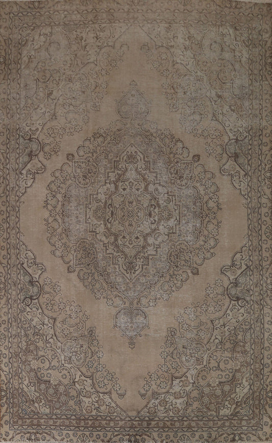 Distressed Tabriz Persian Area Rug 8x11