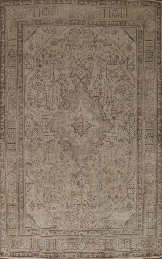 Distressed Tabriz Persian Area Rug 8x11