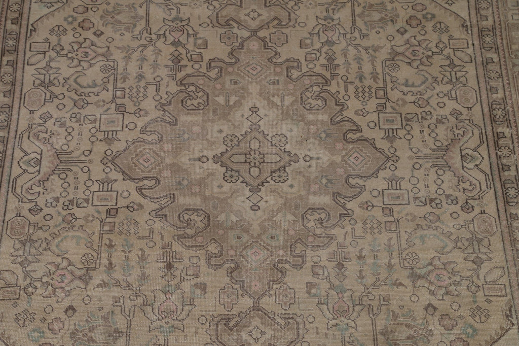 Distressed Tabriz Persian Area Rug 8x11