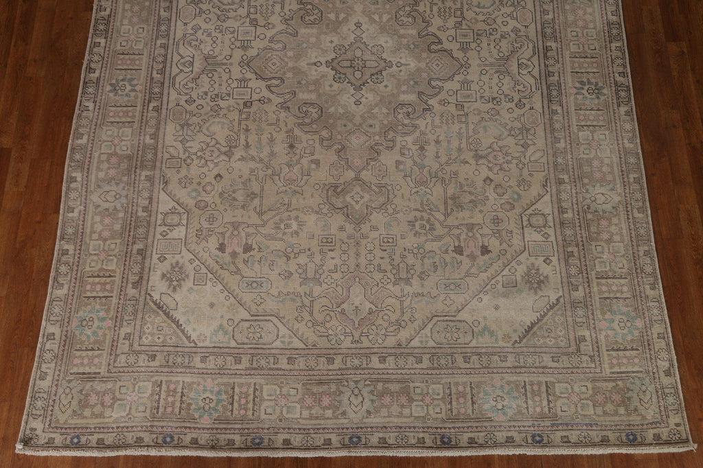 Distressed Tabriz Persian Area Rug 8x11