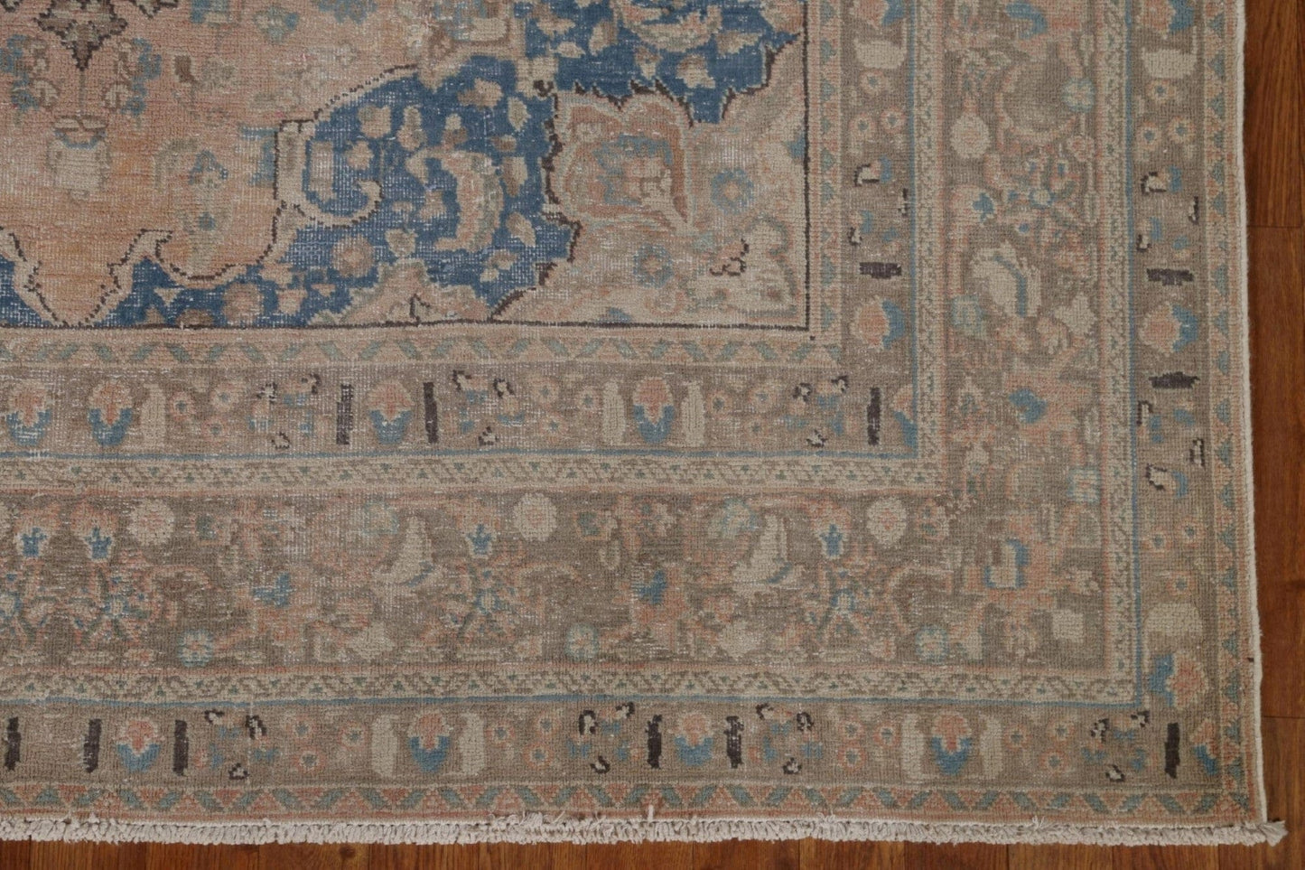 Distressed Mashad Persian Area Rug 6x10