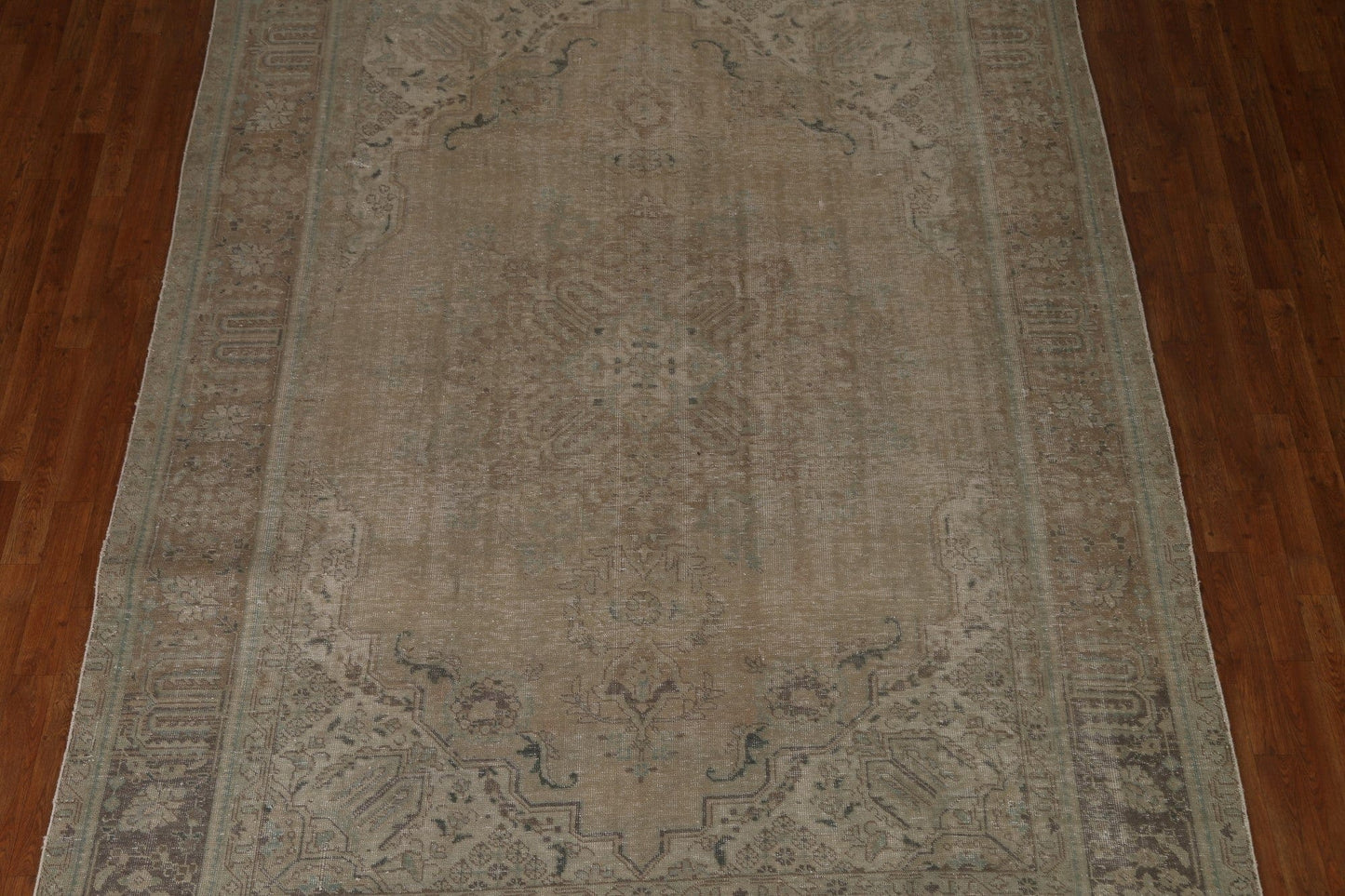 Distressed Wool Tabriz Persian Area Rug 8x11