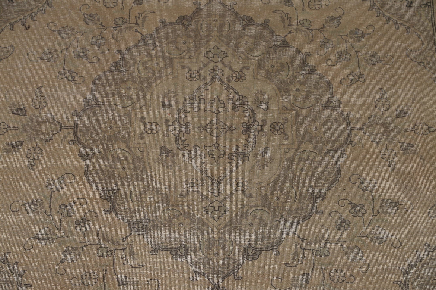 Vintage Distressed Tabriz Persian Area Rug 8x11