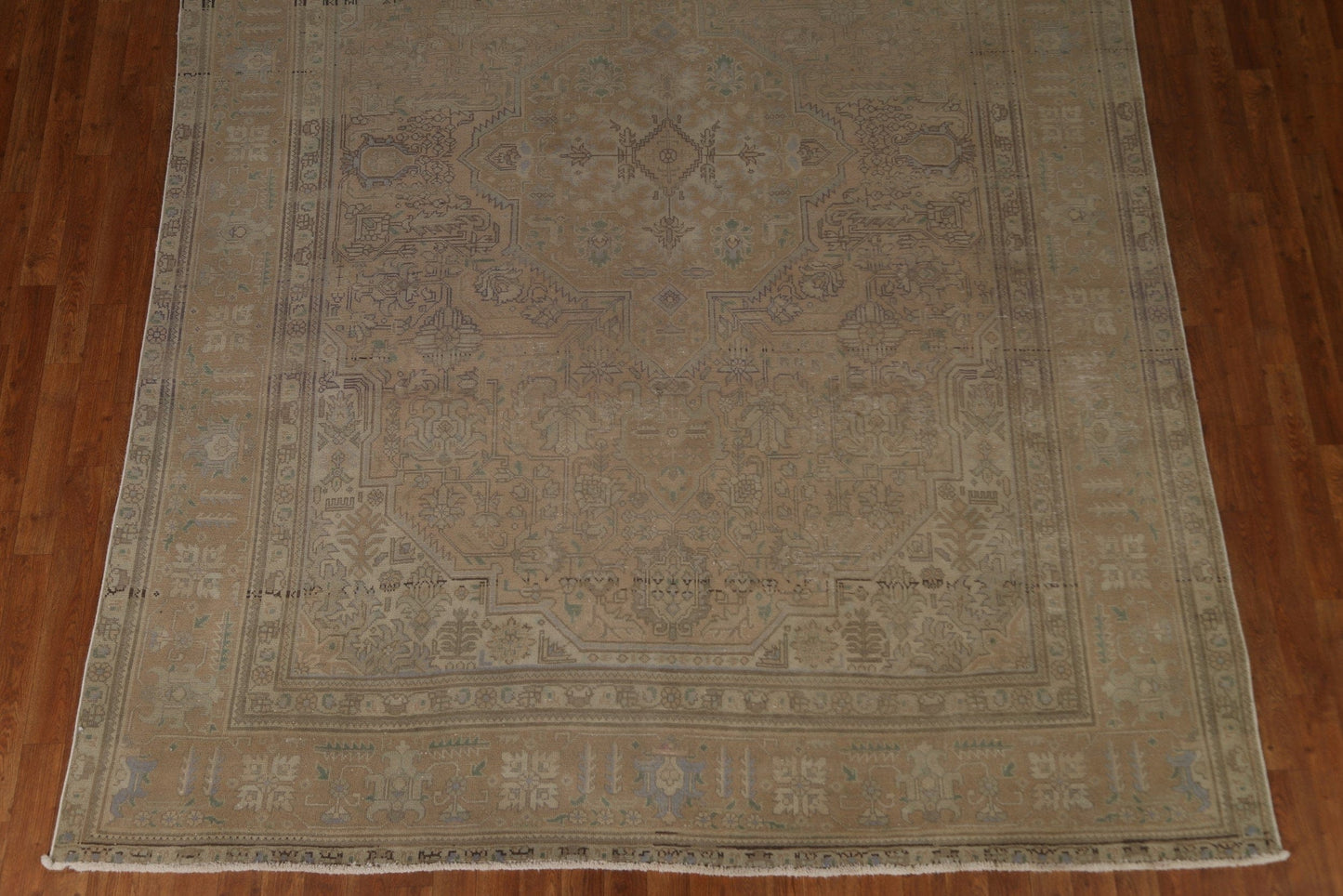 Vintage Distressed Tabriz Persian Area Rug 8x11