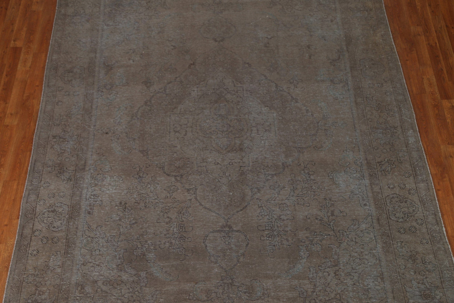 Distressed Over-Dyed Tabriz Persian Area Rug 8x11