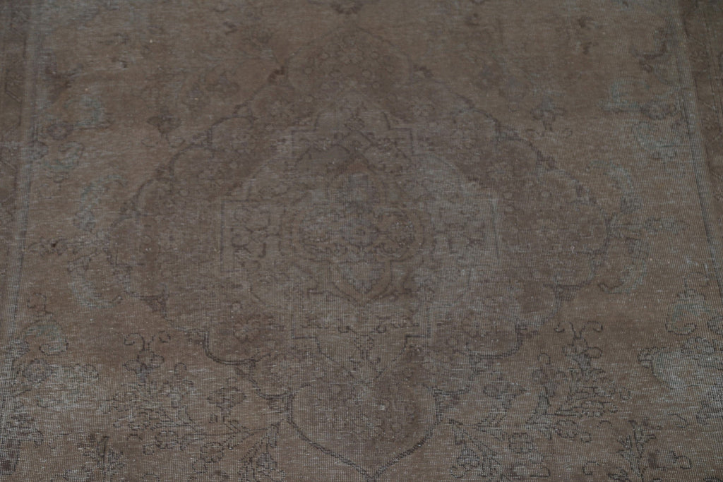 Distressed Over-Dyed Tabriz Persian Area Rug 8x11