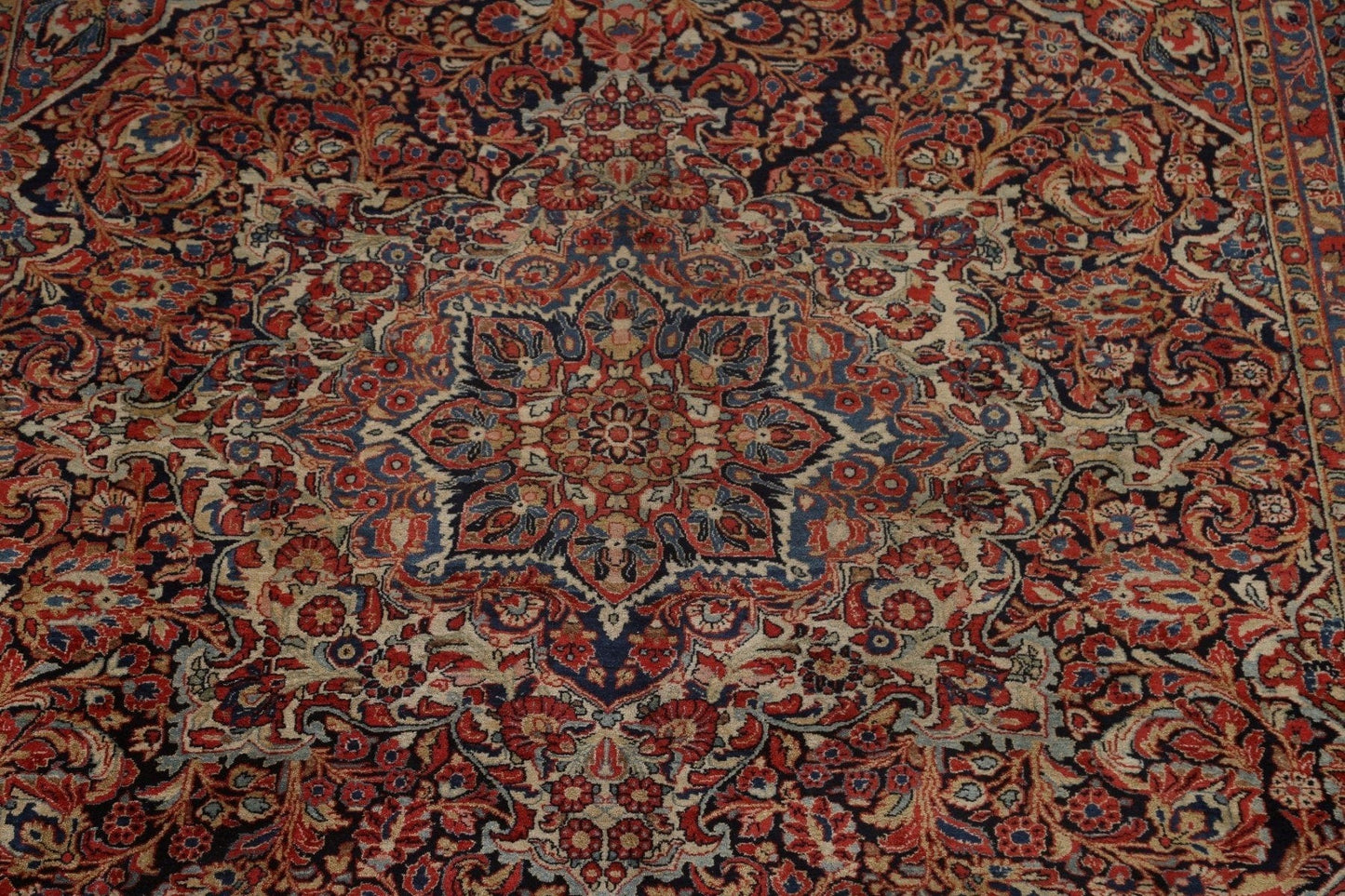 Antique Sarouk Persian Area Rug 9x12