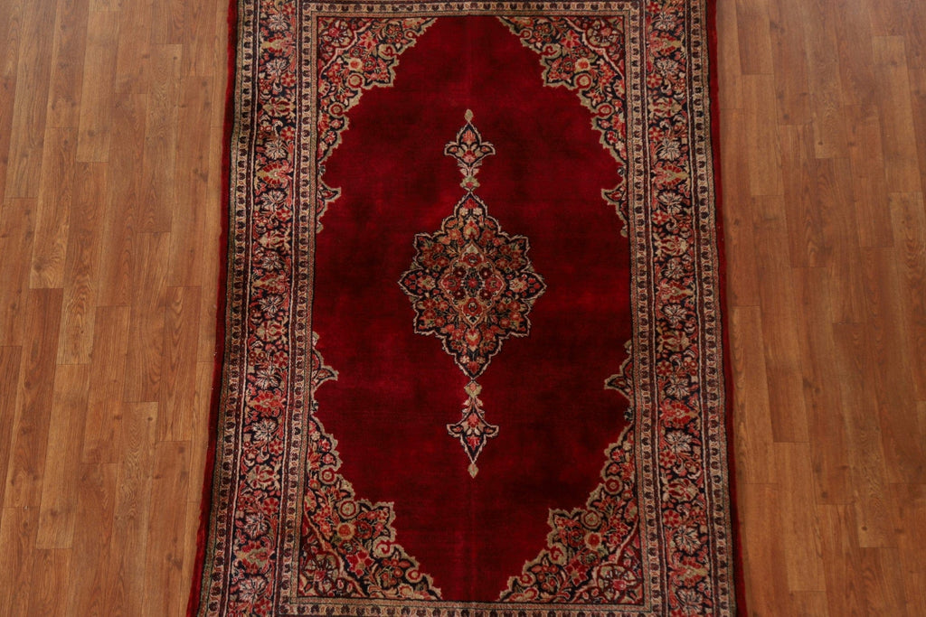 Vintage Red Mahal Persia Area Rug 4x7