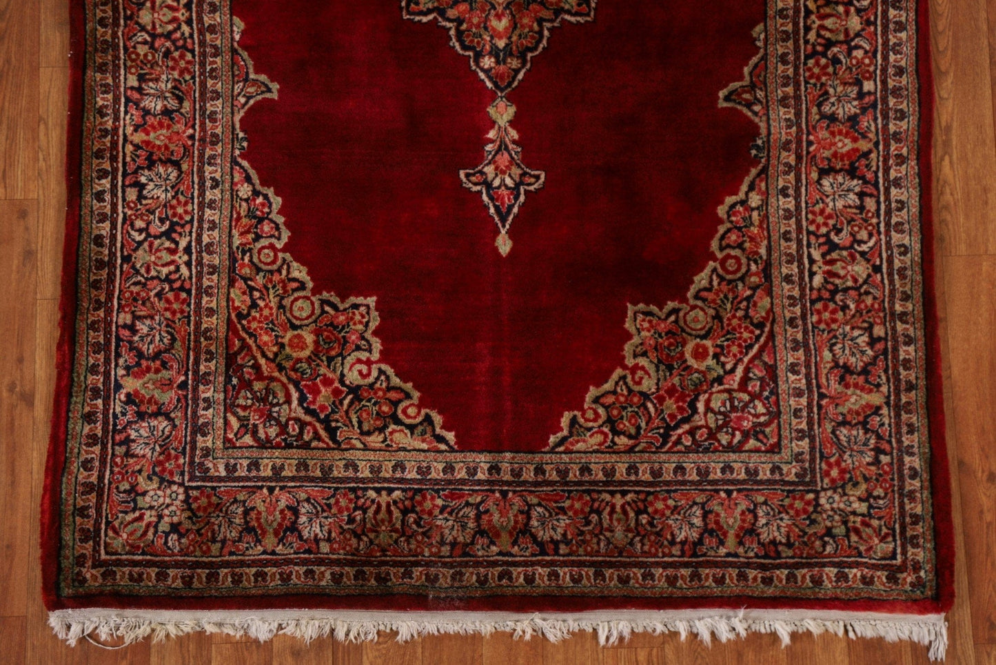 Vintage Red Mahal Persia Area Rug 4x7