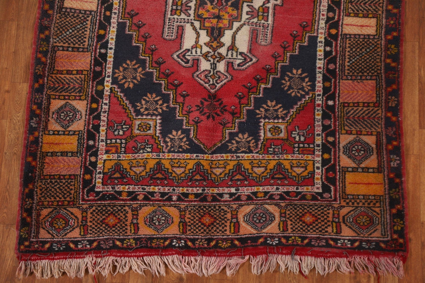 Geometric Anatolian Turkish Area Rug 5x8