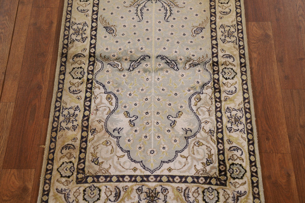 Animal Pictorial Kashmir 100% Silk Oriental Rug 2x3