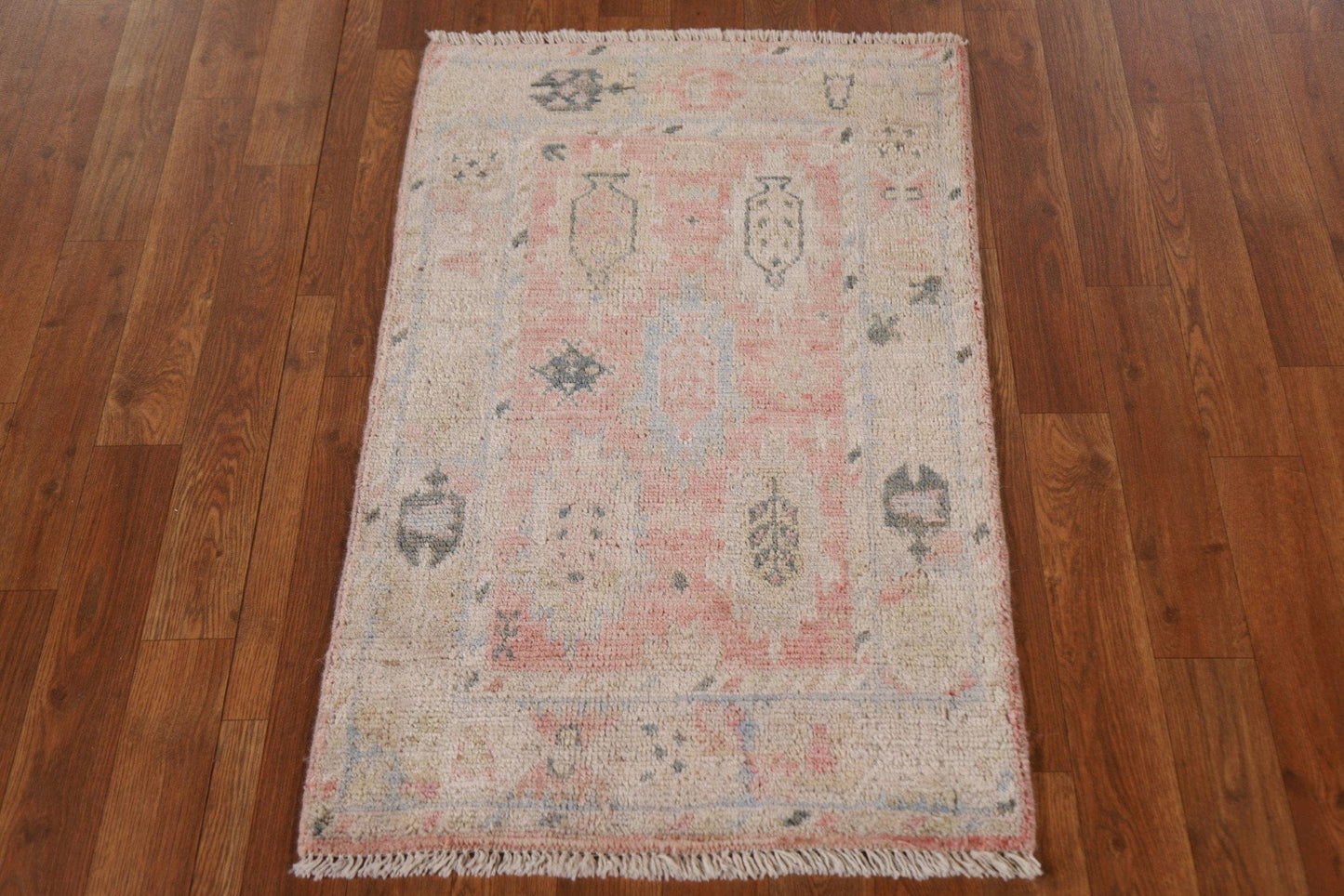 100% Vegetable Dye Oushak Turkish Rug 2x3