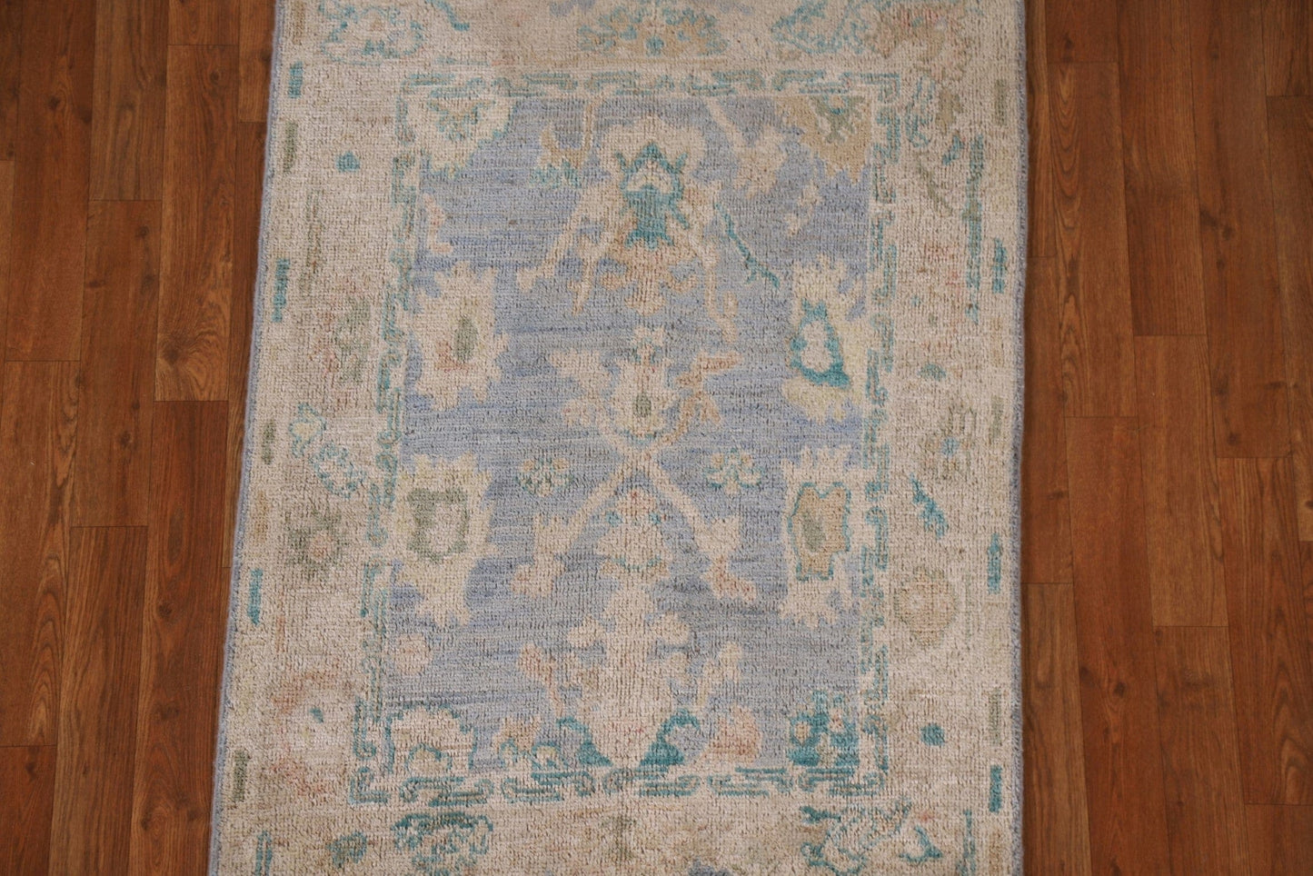 100% Vegetable Dye Oushak Turkish Area Rug 3x4