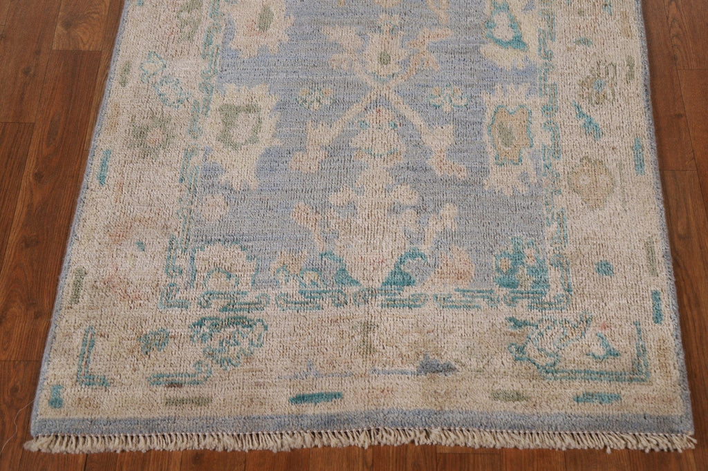 100% Vegetable Dye Oushak Turkish Area Rug 3x4