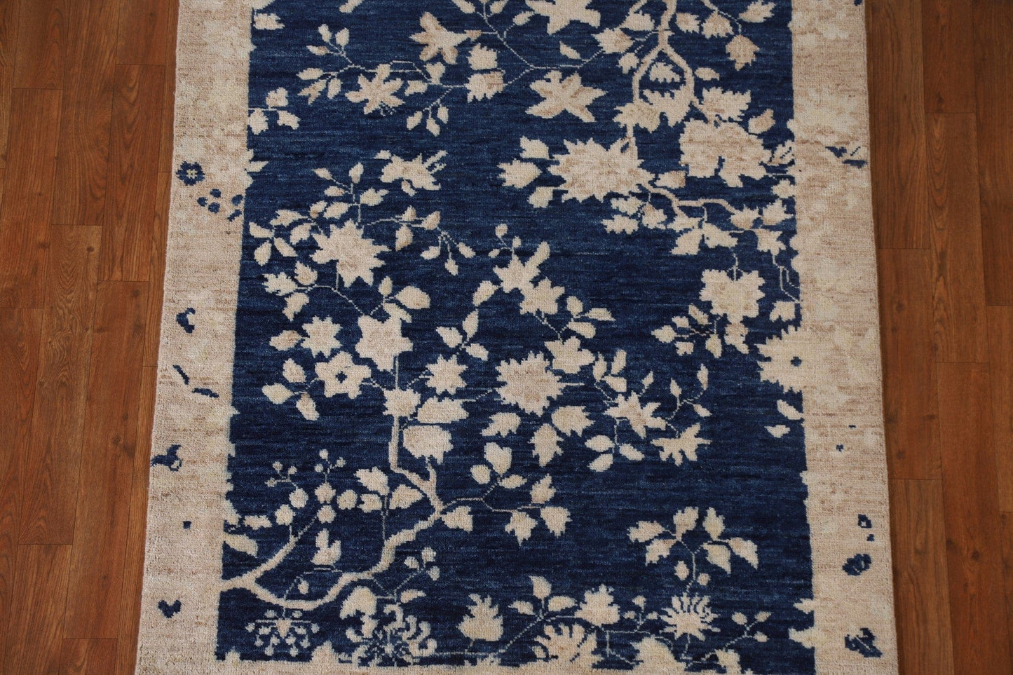 100% Vegetable Dye Oushak Turkish Area Rug 4x5