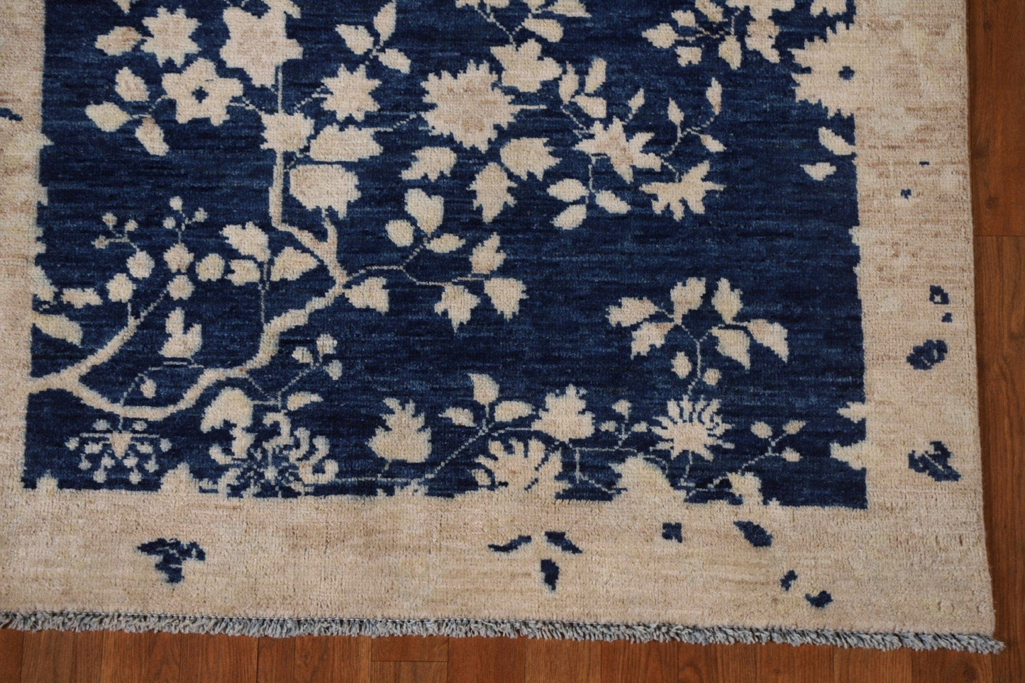 100% Vegetable Dye Oushak Turkish Area Rug 4x5