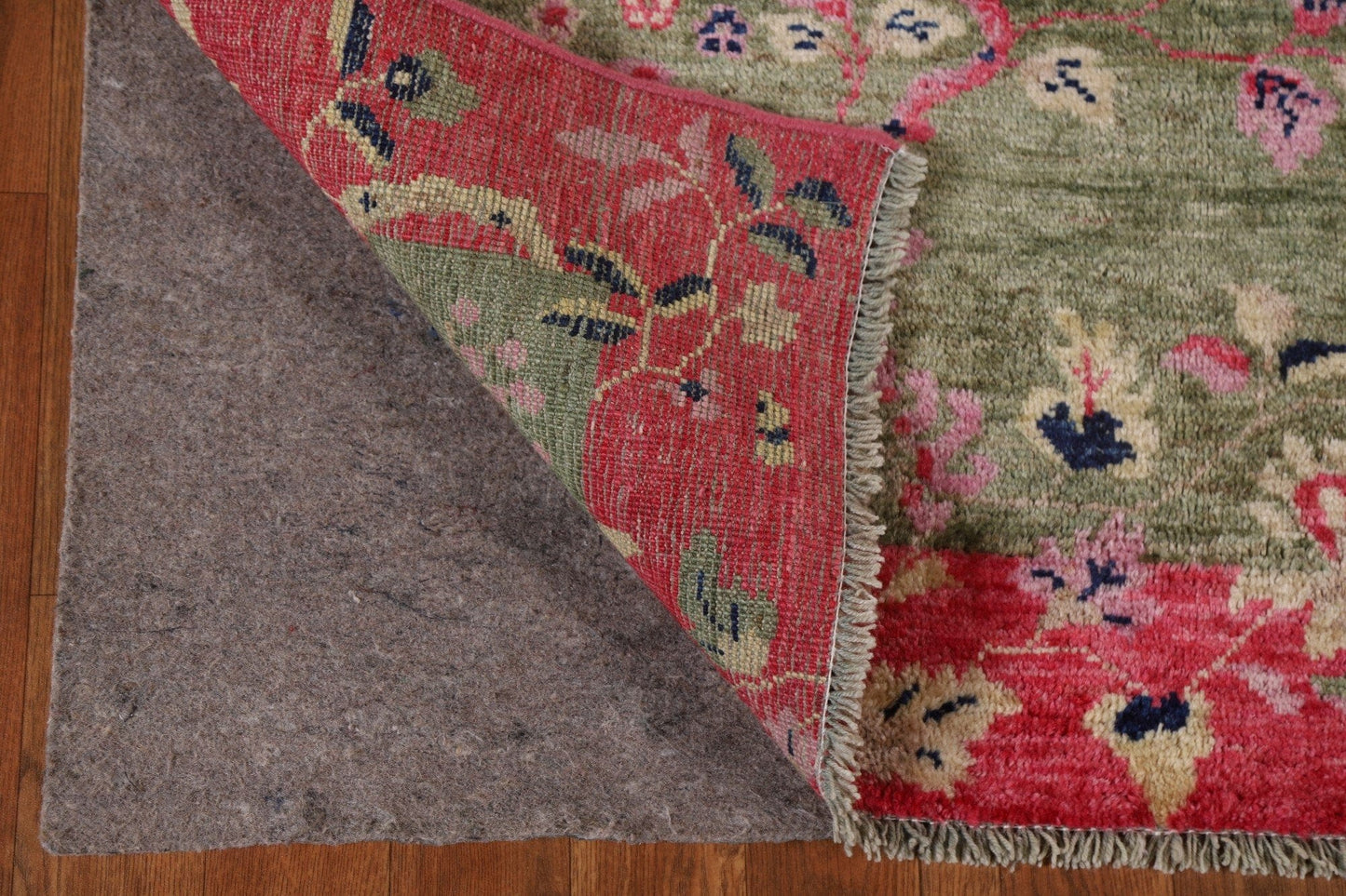 100% Vegetable Dye Oushak Turkish Area Rug 4x5