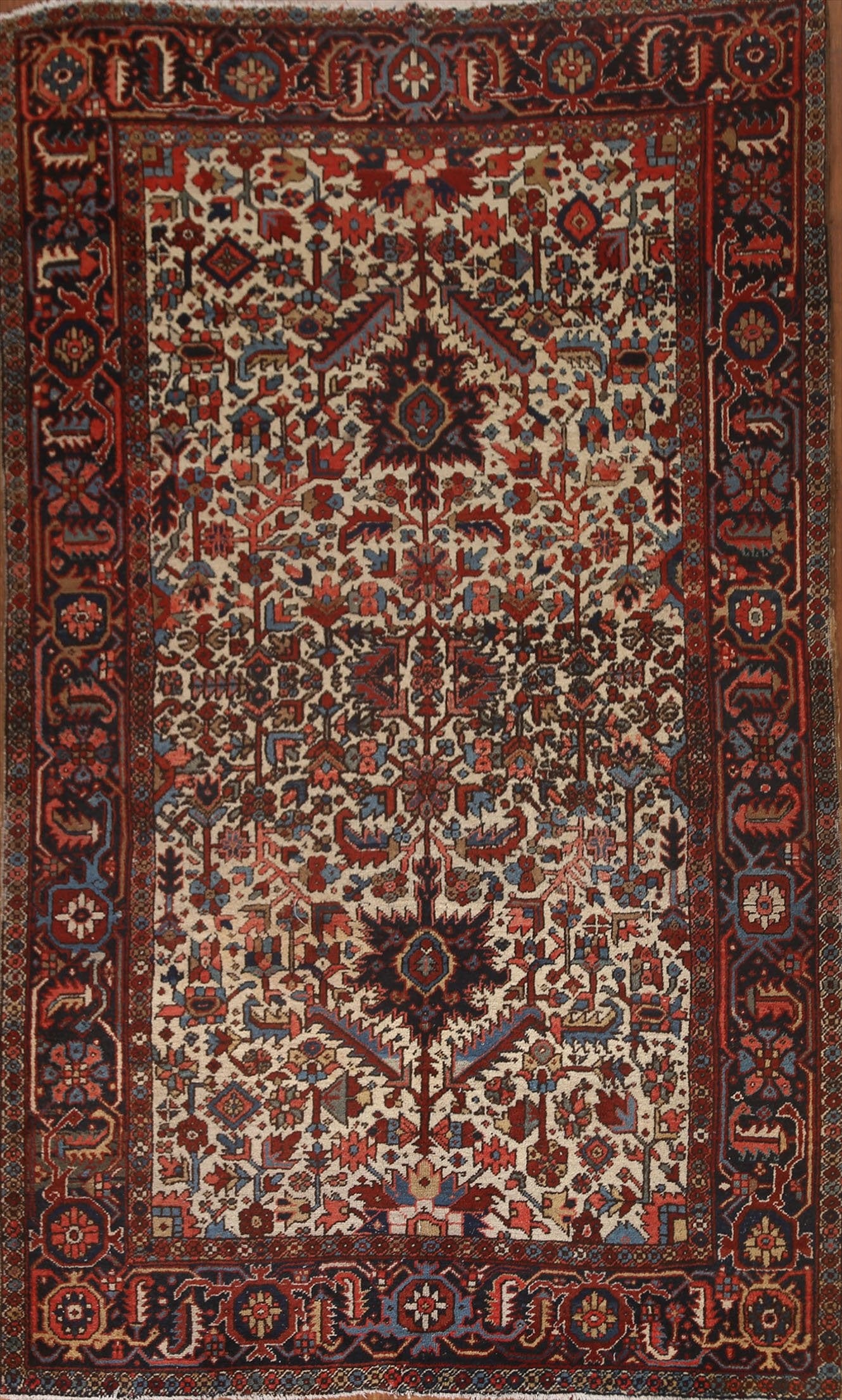 100% Vegetable Dye Heriz Persian Area Rug 7x10