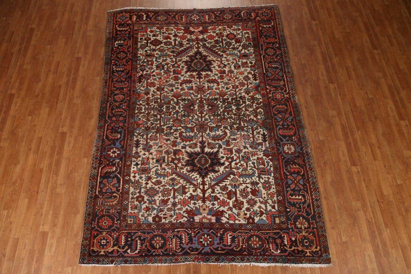 100% Vegetable Dye Heriz Persian Area Rug 7x10