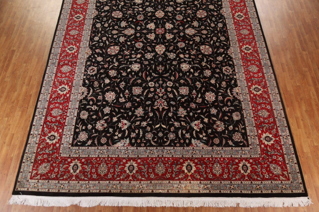 All-Over Floral Kashan Oriental Large Rug 12x19