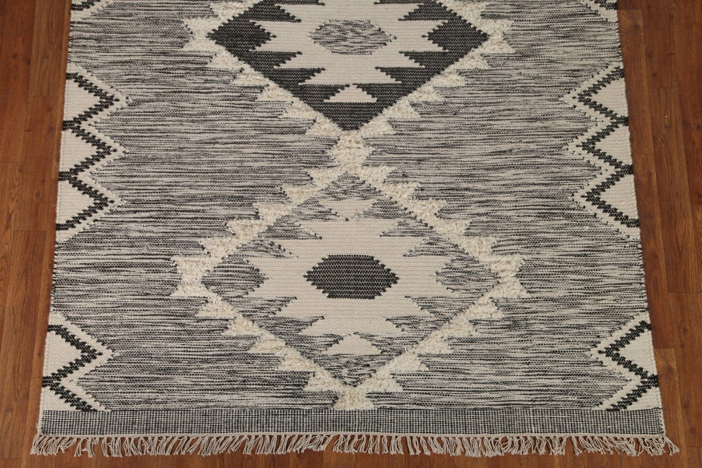 Tribal Durrie Kilim Wool Area Rug 5x8