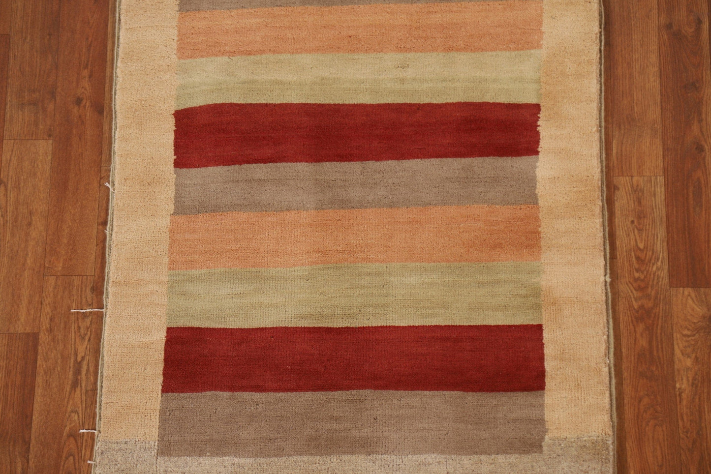 Striped Gabbeh Modern Area Rug 3x6