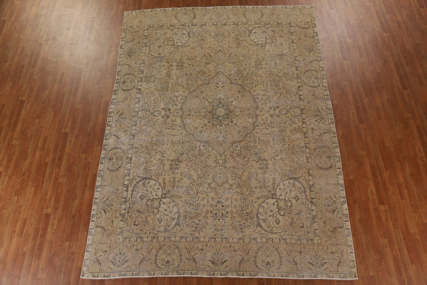 Distressed Tabriz Persian Area Rug 9x13