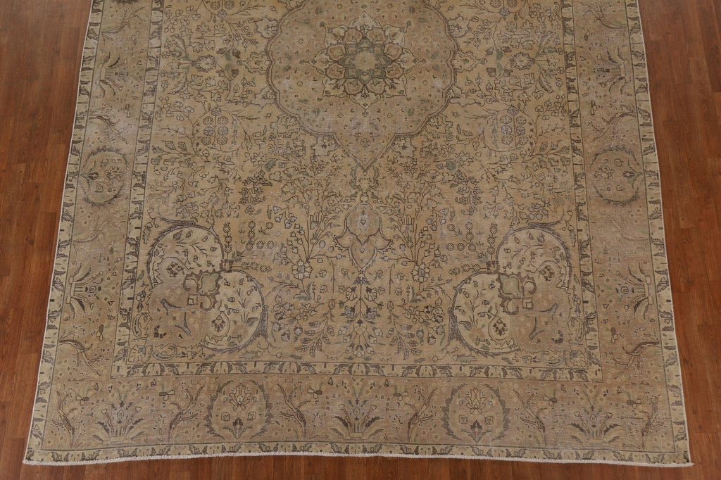 Distressed Tabriz Persian Area Rug 9x13