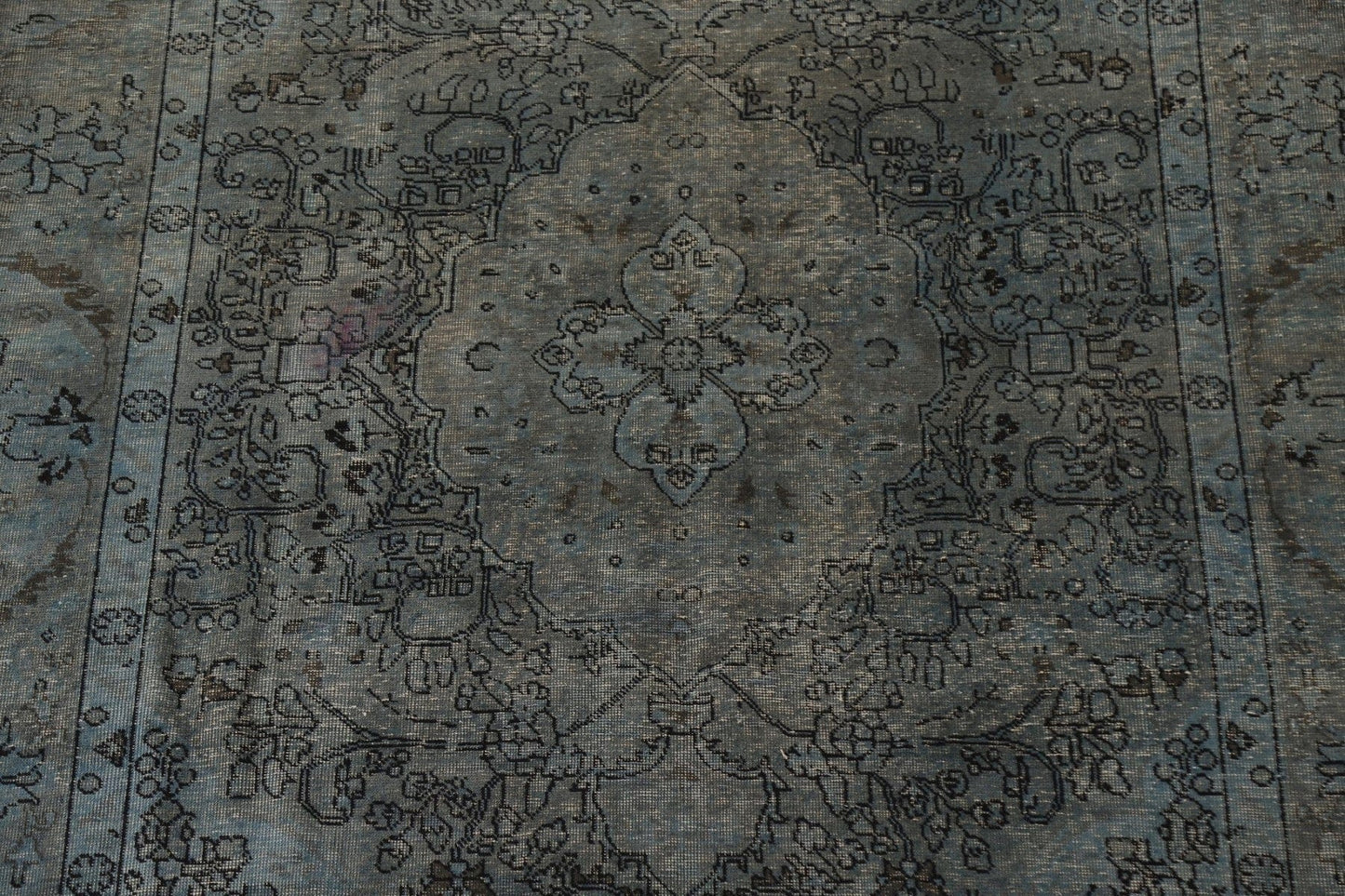 Distressed Over-Dyed Tabriz Persian Area Rug 8x12