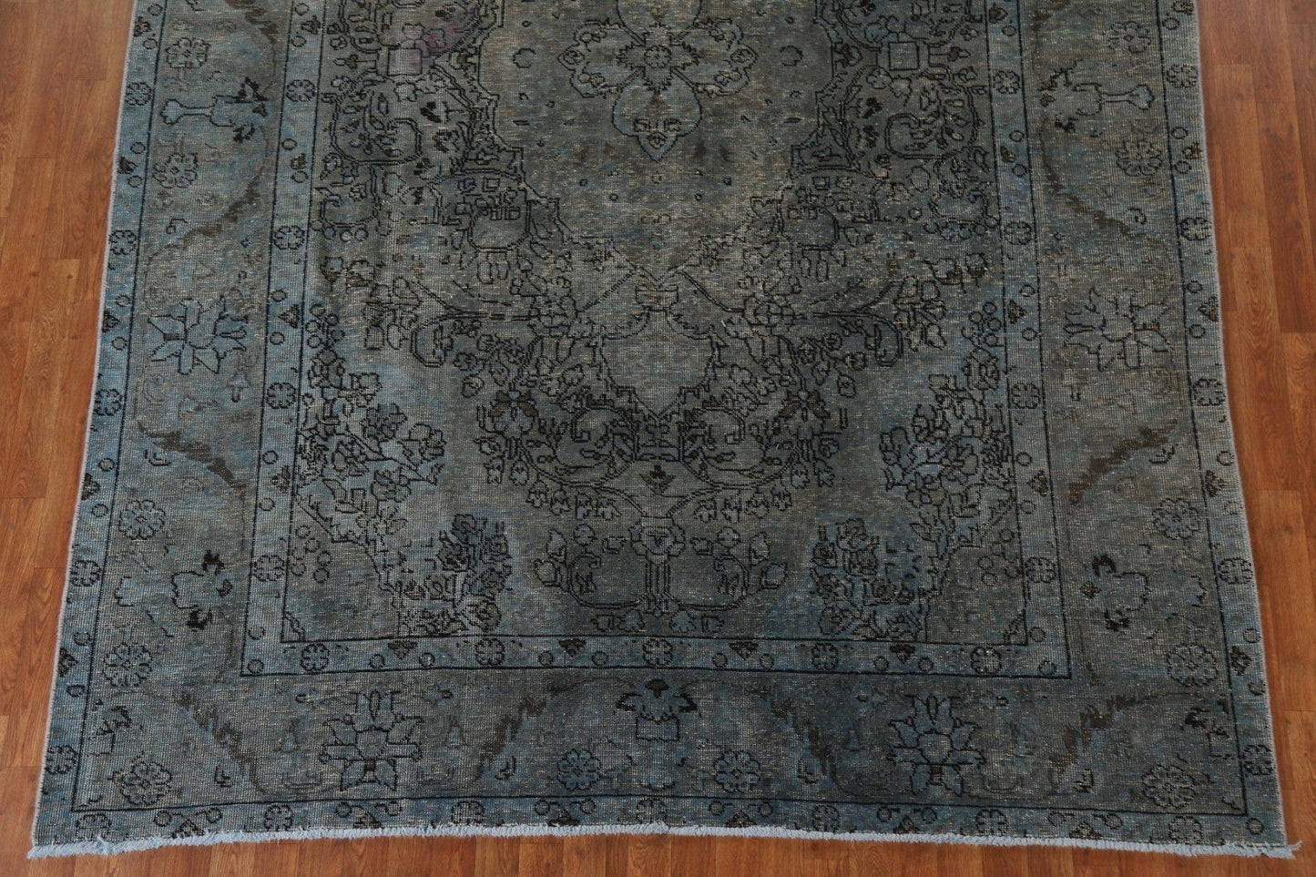 Distressed Over-Dyed Tabriz Persian Area Rug 8x12