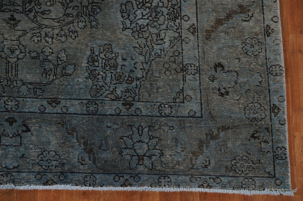 Distressed Over-Dyed Tabriz Persian Area Rug 8x12