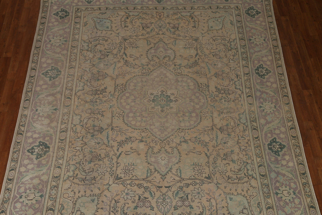 Distressed Tabriz Persian Area Rug 8x11