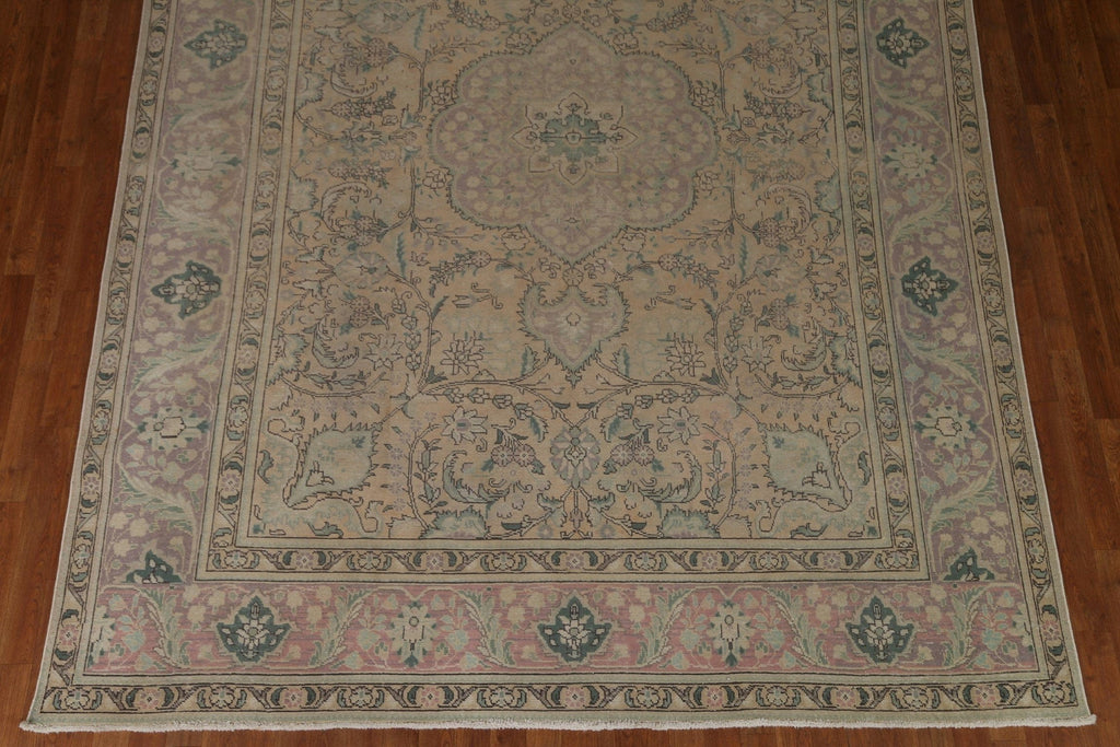 Distressed Tabriz Persian Area Rug 8x11