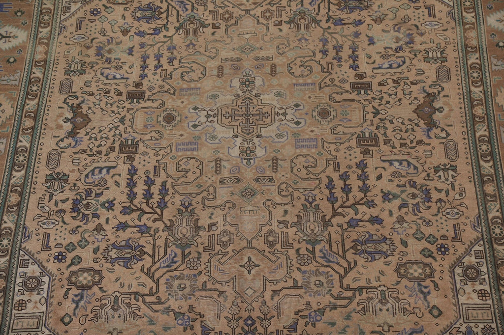 Distressed Tabriz Persian Area Rug 10x13