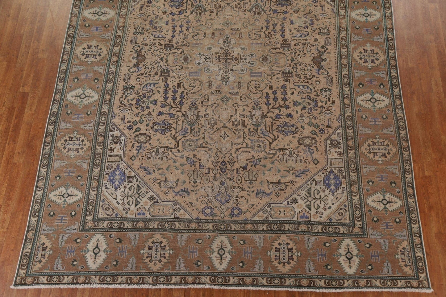 Distressed Tabriz Persian Area Rug 10x13