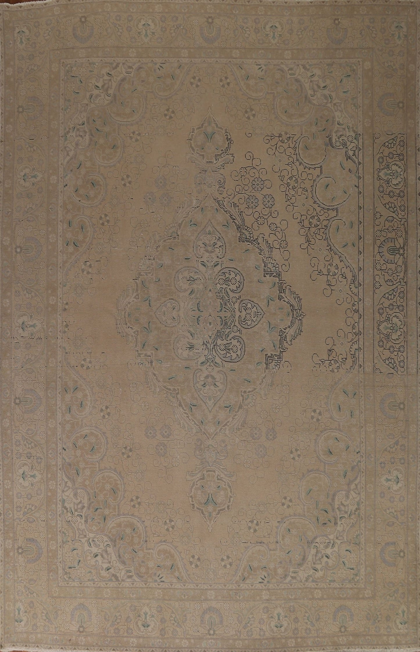 Distressed Tabriz Persian Area Rug 10x13