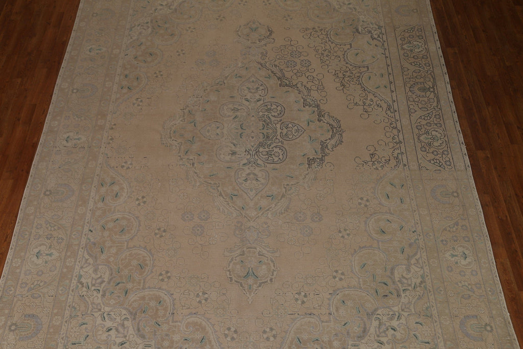 Distressed Tabriz Persian Area Rug 10x13