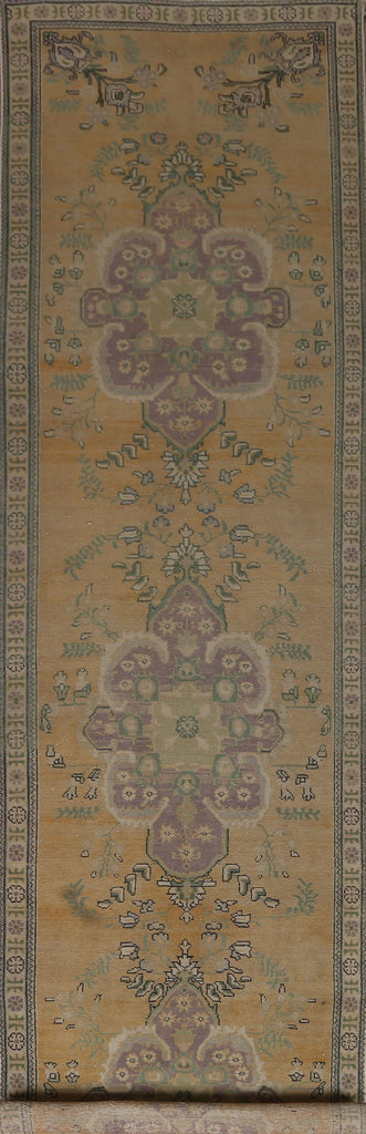 Distressed Tabriz Persian Runner Rug 3x13