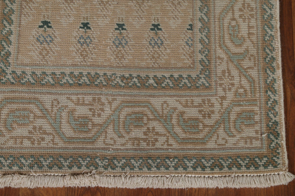 Distressed Tabriz Persian Runner Rug 2x12