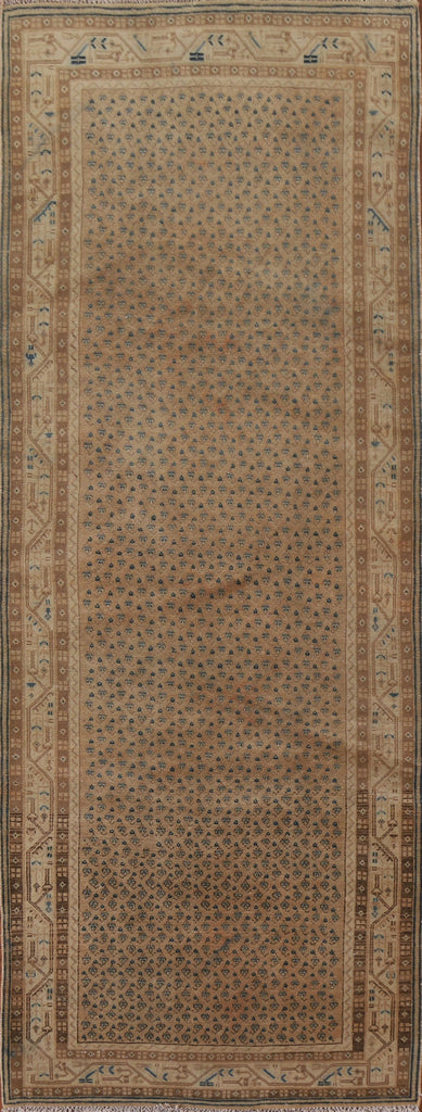 Boteh Distressed Botemir Persian Runner Rug 4x10