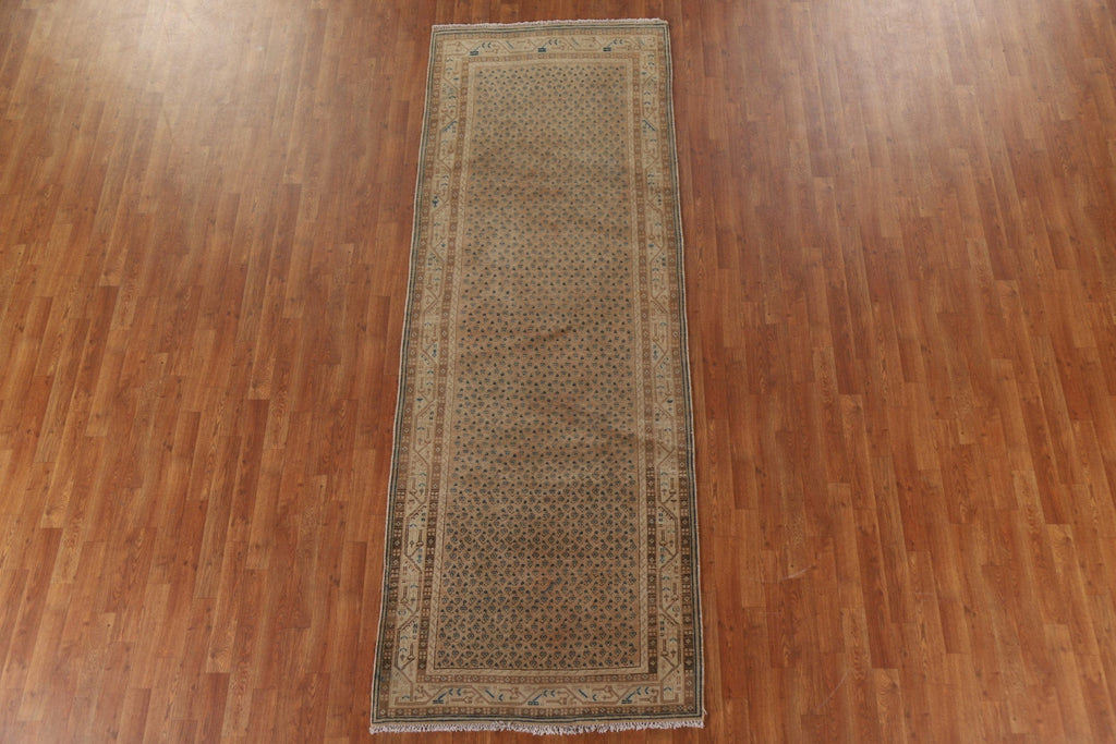 Boteh Distressed Botemir Persian Runner Rug 4x10