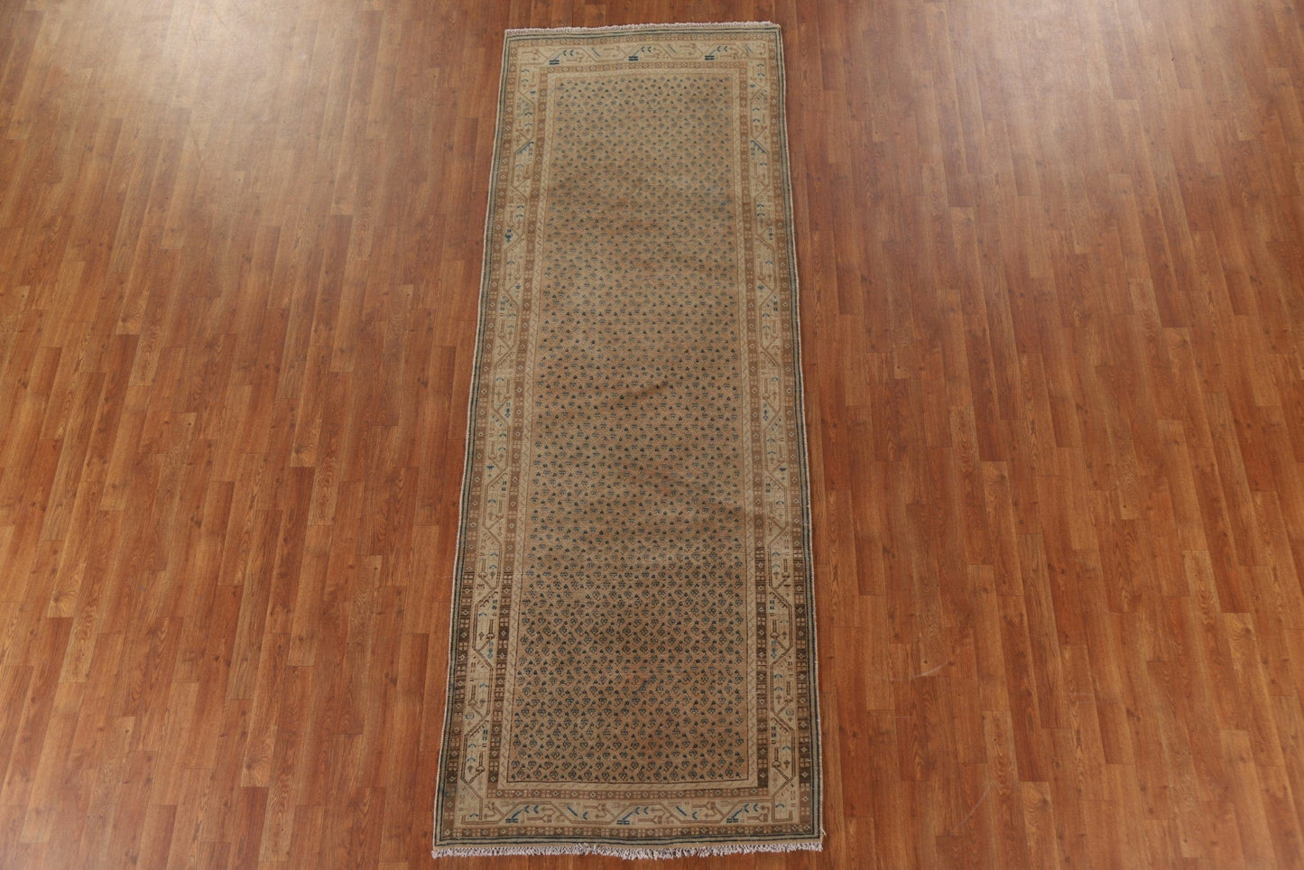 Boteh Distressed Botemir Persian Runner Rug 4x10