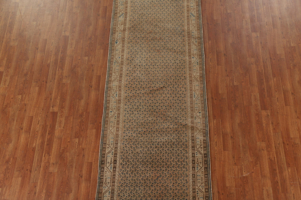 Boteh Distressed Botemir Persian Runner Rug 4x10