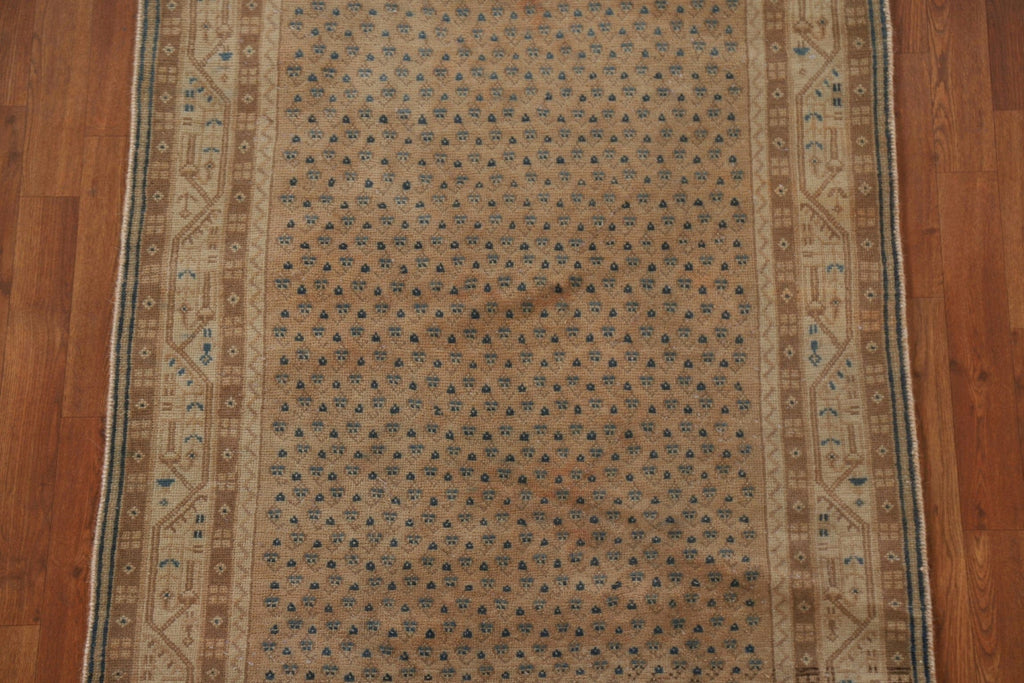 Boteh Distressed Botemir Persian Runner Rug 4x10