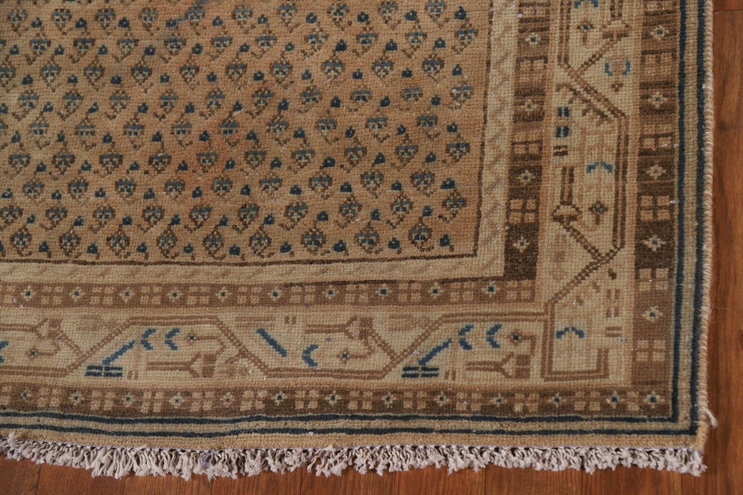 Boteh Distressed Botemir Persian Runner Rug 4x10