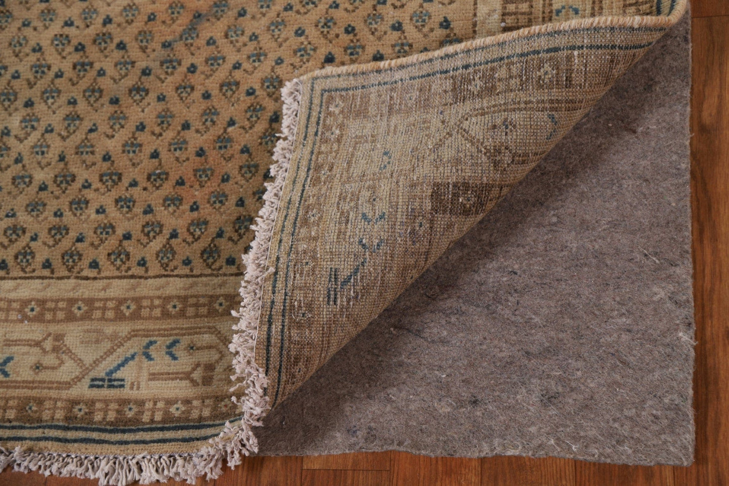 Boteh Distressed Botemir Persian Runner Rug 4x10