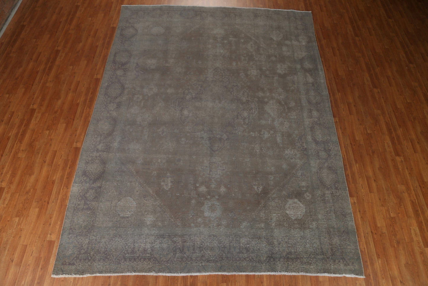 Distressed Over-Dyed Tabriz Persian Area Rug 9x12