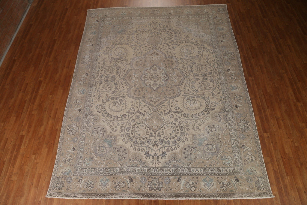 Distressed Tabriz Persian Area Rug 9x12