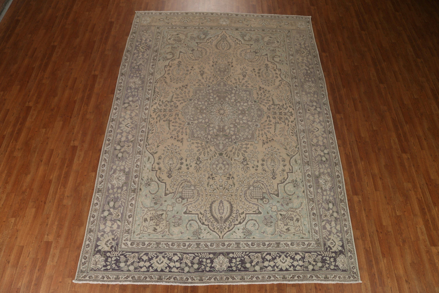 Distressed Wool Tabriz Persian Area Rug 8x12