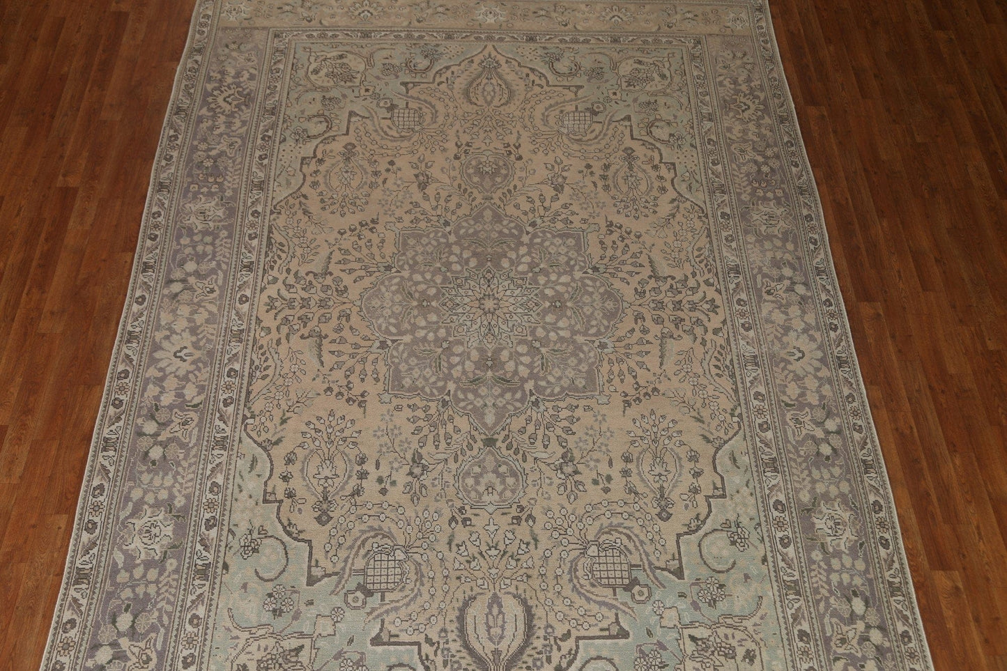 Distressed Wool Tabriz Persian Area Rug 8x12